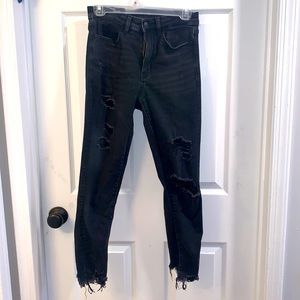 American Eagle ripped black jeans